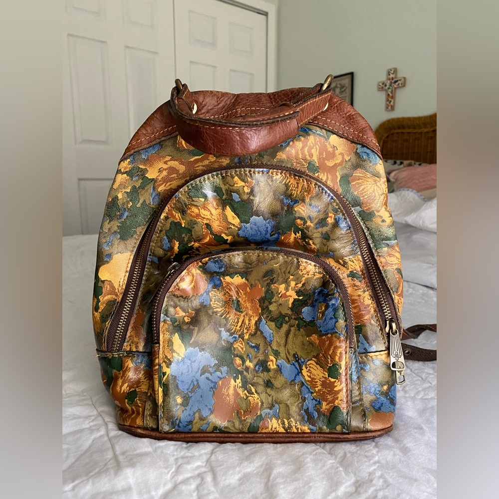 Patricia Nash Alencon Leather Backpack Purse. Normal … Gem